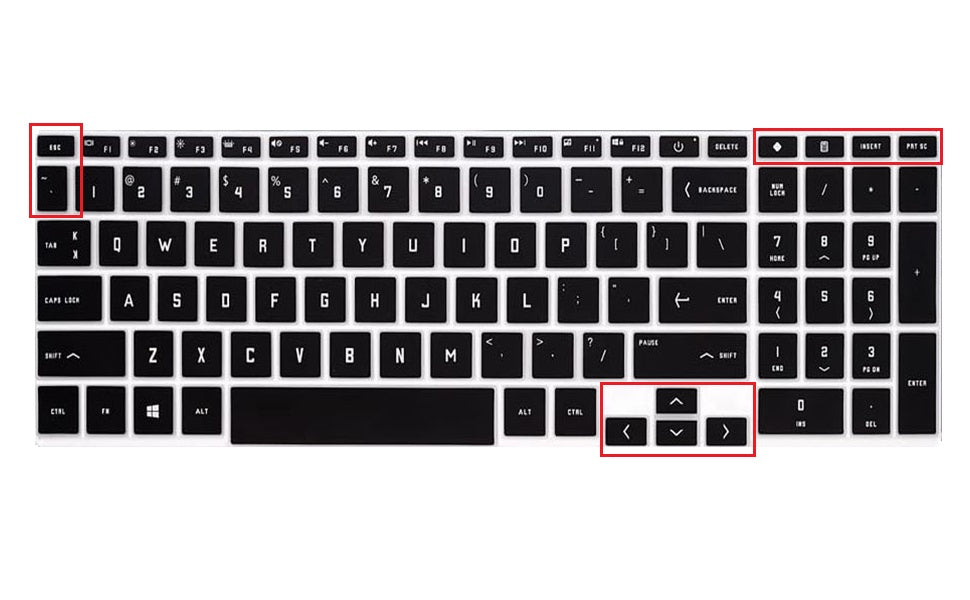 Silicone Keyboard Skin Cover for Hp Victus 15.6