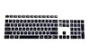 Silicone Keyboard Skin Cover for Logitech MK235 K375 K375S Keyboard (Black)