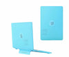Anti-Fingerprint Case Cover for Macbook Air 13 inch M1 A2337 / A2179 Touch ID 2020-2021 with Folding Stand (Lightblue)