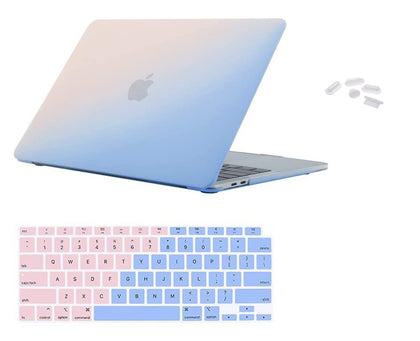 Matte Case Cover for Macbook Air 13 inch M1 A2337 / A2179 Touch ID 2020 (BabyPink / Blue)