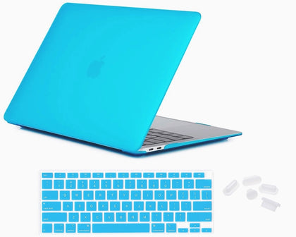 Matte Case Cover for Macbook Air 13 inch M1 A2337 / A2179 Touch ID 2020 (LightBlue)