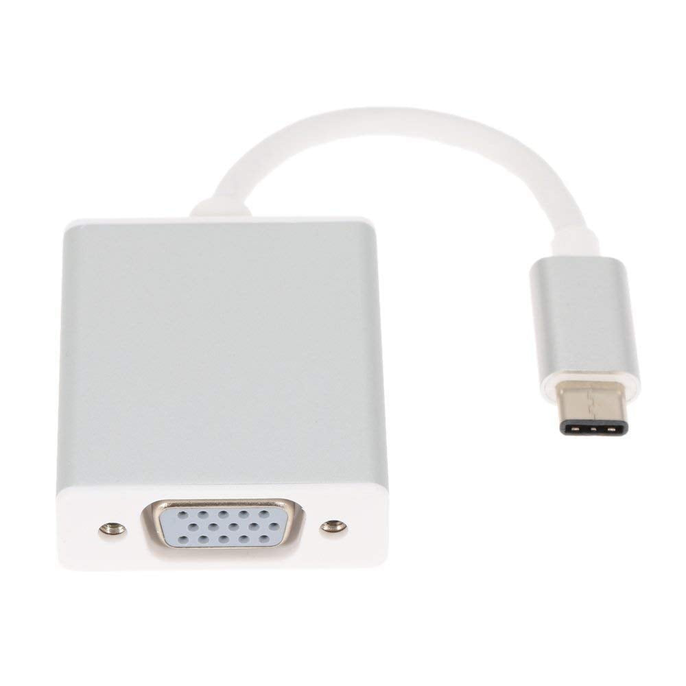 USB Type C to VGA Adapter, White - iFyx