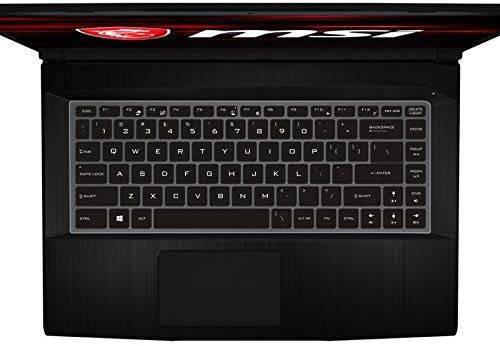 Silicone Keyboard Skin Cover for MSI Workstation Ws65 15.6 inch Wp65 17.3 inch Laptop (Black) - iFyx