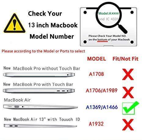 Matte Case Cover for Macbook Air 13 inch A1466/ A1369 (Hotpink) - iFyx