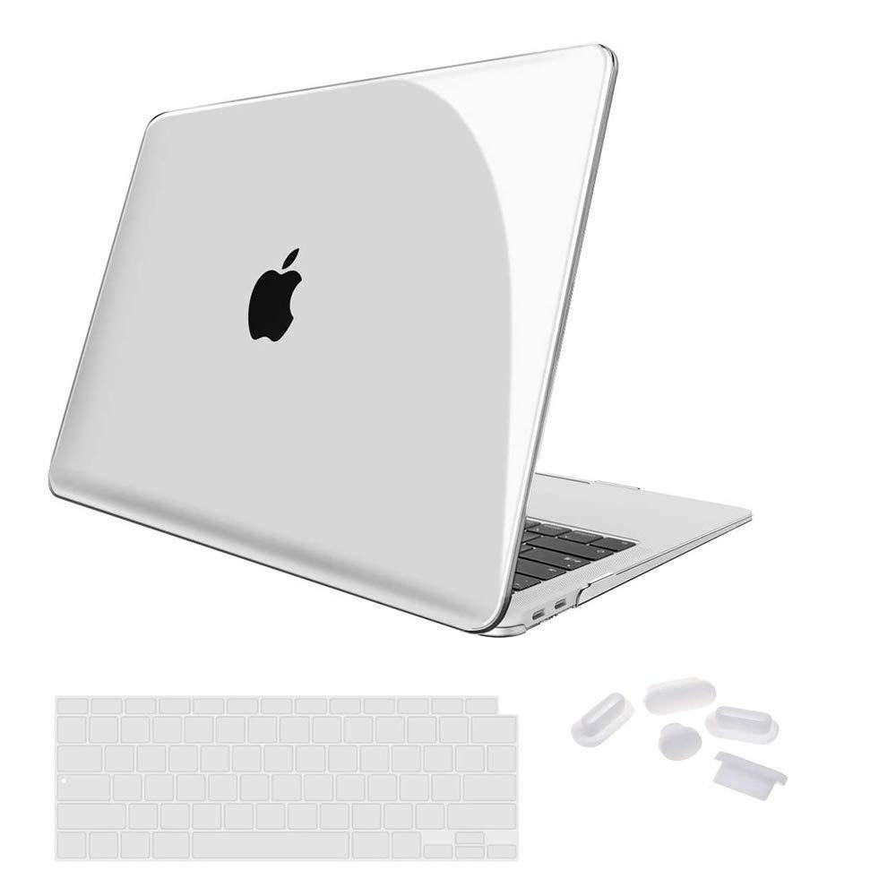 Glossy Case Cover for Macbook Air 13 inch M1 A2337 A2179 Touch ID 2020 (Clear)
