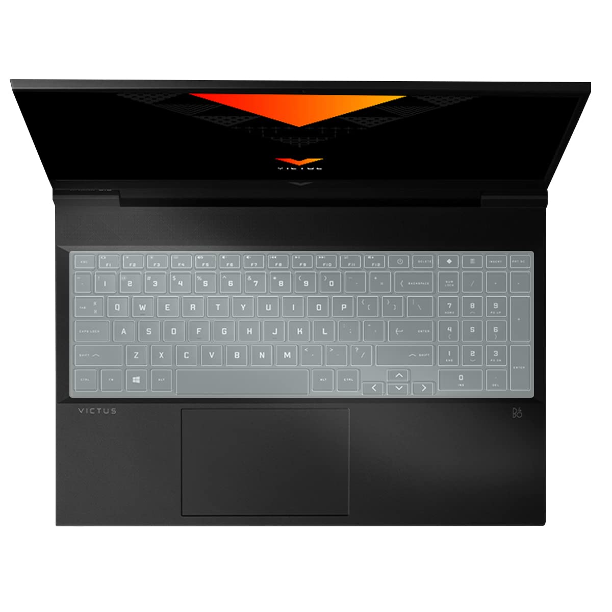 Large Silicone Keyboard Protector Cover For Laptops With Numeric Keypad - Clear, Anti-Scratch & Waterproof