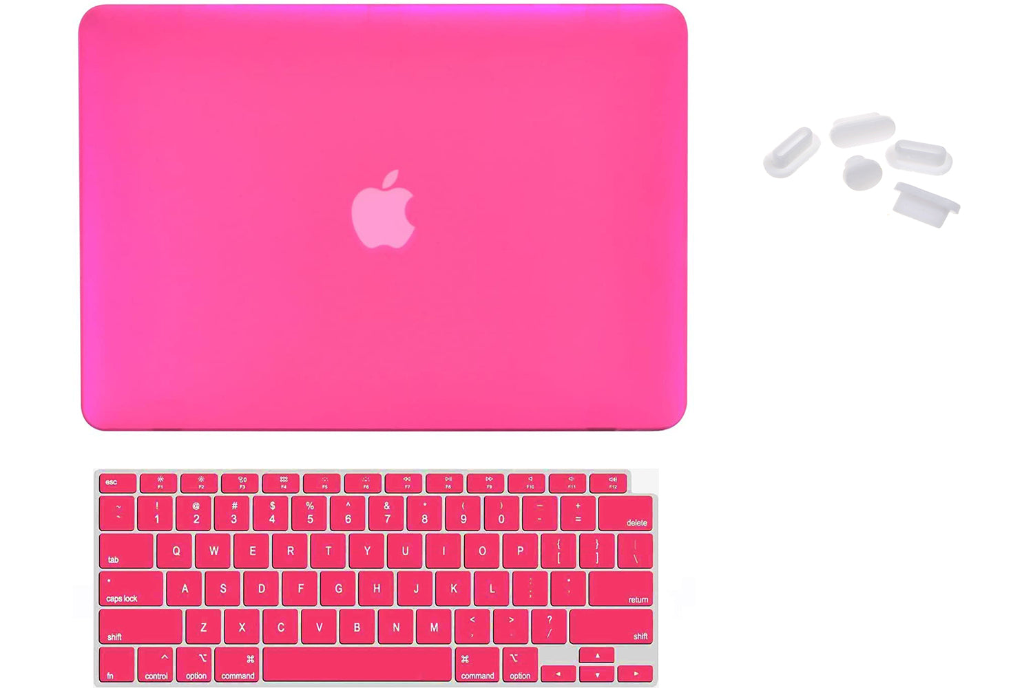 Matte Case Cover for Macbook Air 13 inch M1 A2337 / A2179 Touch ID 2020 (HotPink)