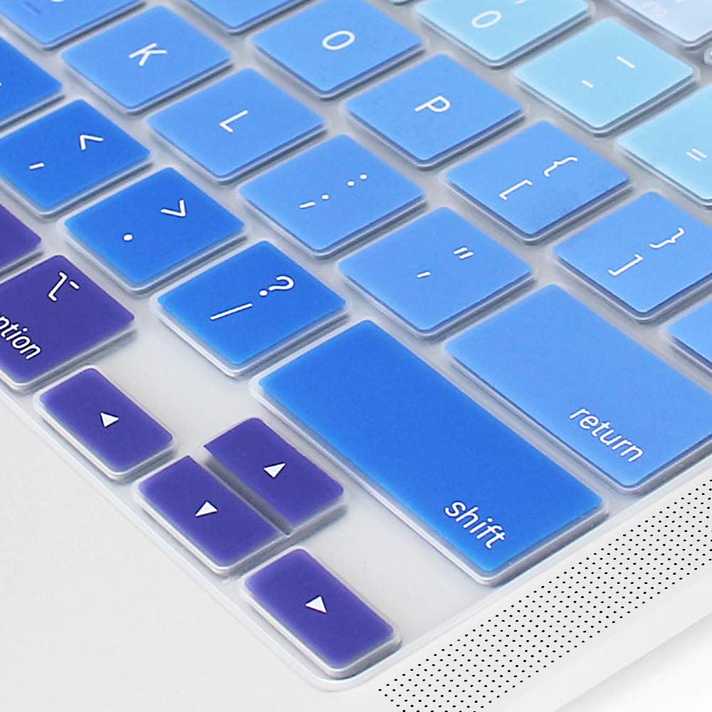 Silicone Keyboard Skin Cover for Macbook Pro 13'' M1 A2338/A2289/A2251 TouchBar (Gradient Blue)