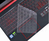 Silicone Keyboard Skin Cover for Acer Nitro 5 15.6 AN515-54/55/43/44 (2019, 2020) Gaming Laptop (Transparent) - iFyx