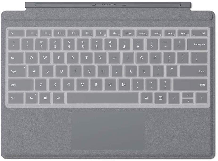 Silicone Keyboard Skin Cover for Microsoft Surface Pro 5 2017  Pro 4 (Transparent) - iFyx