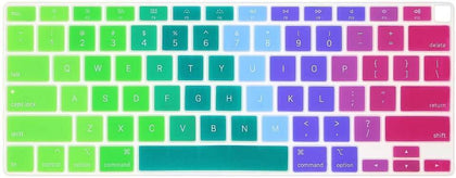 Keyboard Skin Cover for New Version MacBook Air 13 Retina Display with Touch ID A2179 2020(Rainbow) - iFyx