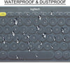 Silicone Keyboard Skin Cover for Logitech Bluetooth Multi-Device Keyboard K380 (Transparent)