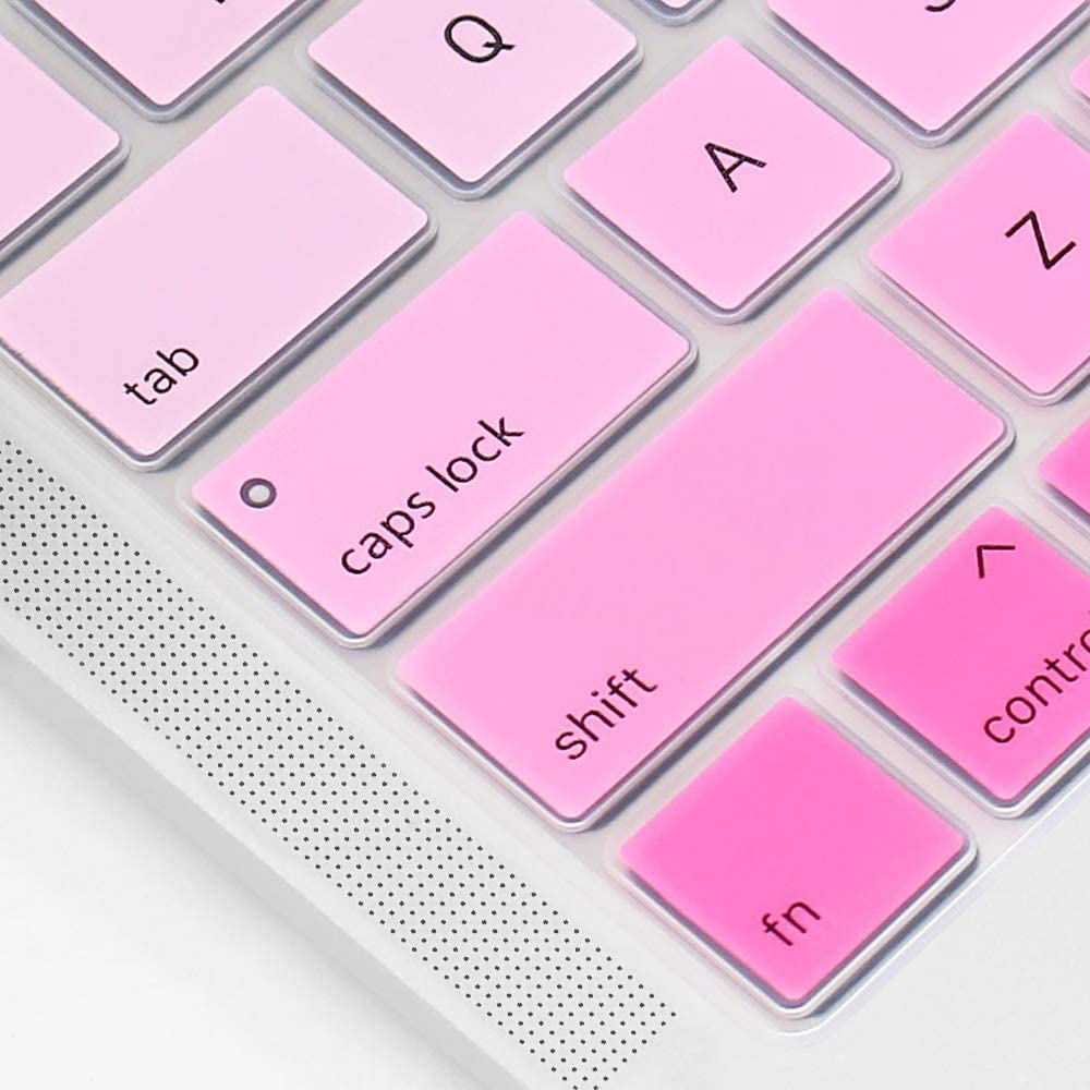 Silicone Keyboard Skin Cover for Macbook Pro 16'' A2141 Touch Bar (Gradient Pink)