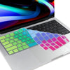 Silicon Keyboard Skin Cover for 2021 Newest MacBook Pro 16 inch M1 Pro/Max Chip A2485 (Rainbow)