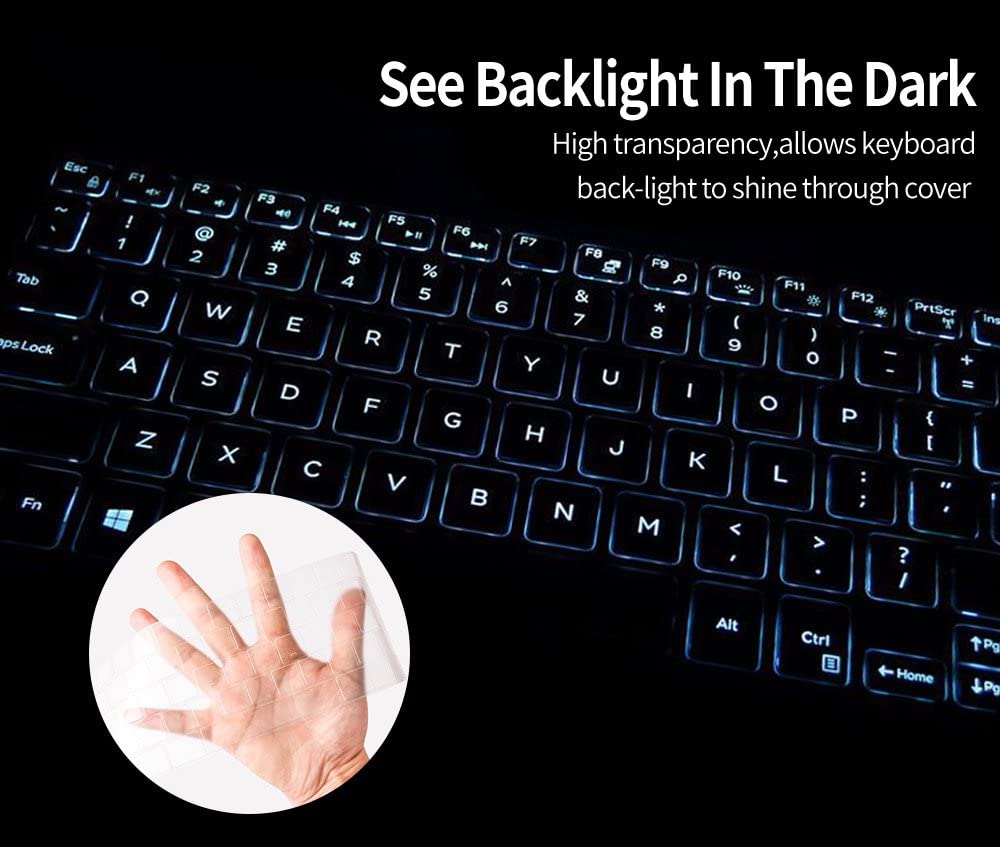 TPU Keyboard Skin Cover for Dell Inspiron 15.6 inch 5000 7000 Series 15.6