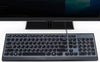 Silicone Keyboard Skin Cover for Lenovo 510 Wireless Keyboard GX30N81775, 4X30M39458, KBRFBU71 All in One Desktop (Black)