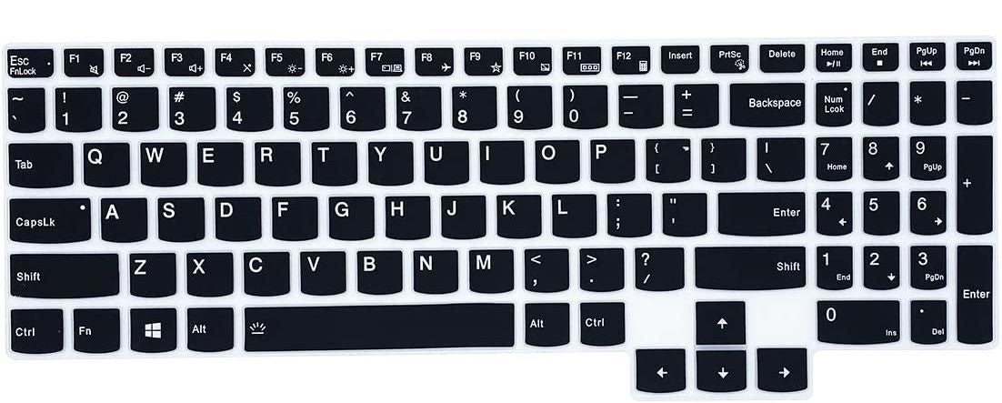 Silicone Keyboard Skin Cover for Lenovo Legion 15.6 inch 5i 7i 5 5p 5pi 17.3inch 5i 5 17 2020 Laptop (Black)