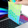 Silicon Keyboard Skin Cover for 2021 Newest MacBook Pro 16 inch M1 Pro/Max Chip A2485 (Rainbow)