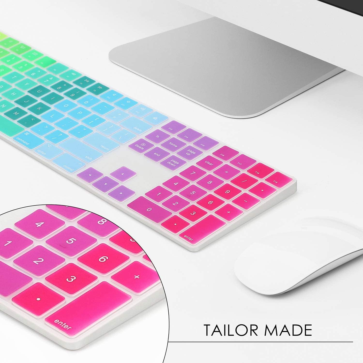 Apple Computer Keyboad Labels Rainbow Apple Computer Keyboard