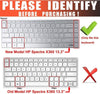 Silicone Keyboard Skin Cover for HP Envy 13.3 inch 13-Ad 13-Ae Series Laptop (Transparent)