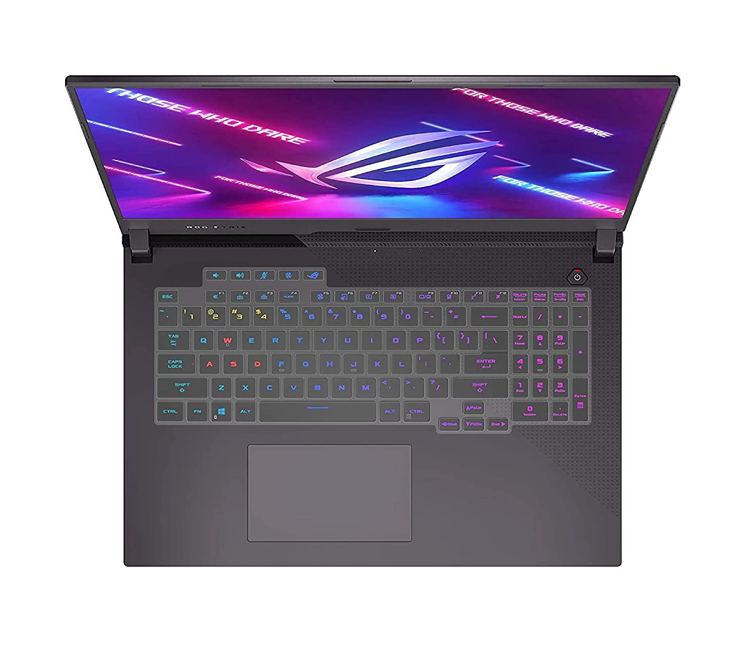 TPU Keyboard Skin Cover for ASUS ROG Strix G17 (2021) 17.3-inch G713 Notebook Laptop (Clear)
