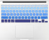 Silicone Keyboard Skin Cover for MacBook Pro 13/15 Inch (with/Without Retina Display, 2015 or Older Version),Older MacBook Air 13 Inch (FadeBlue)