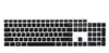 Silicone Keyboard Skin Cover for Dell KM117 Wireless Keyboard Wk118 (Black)