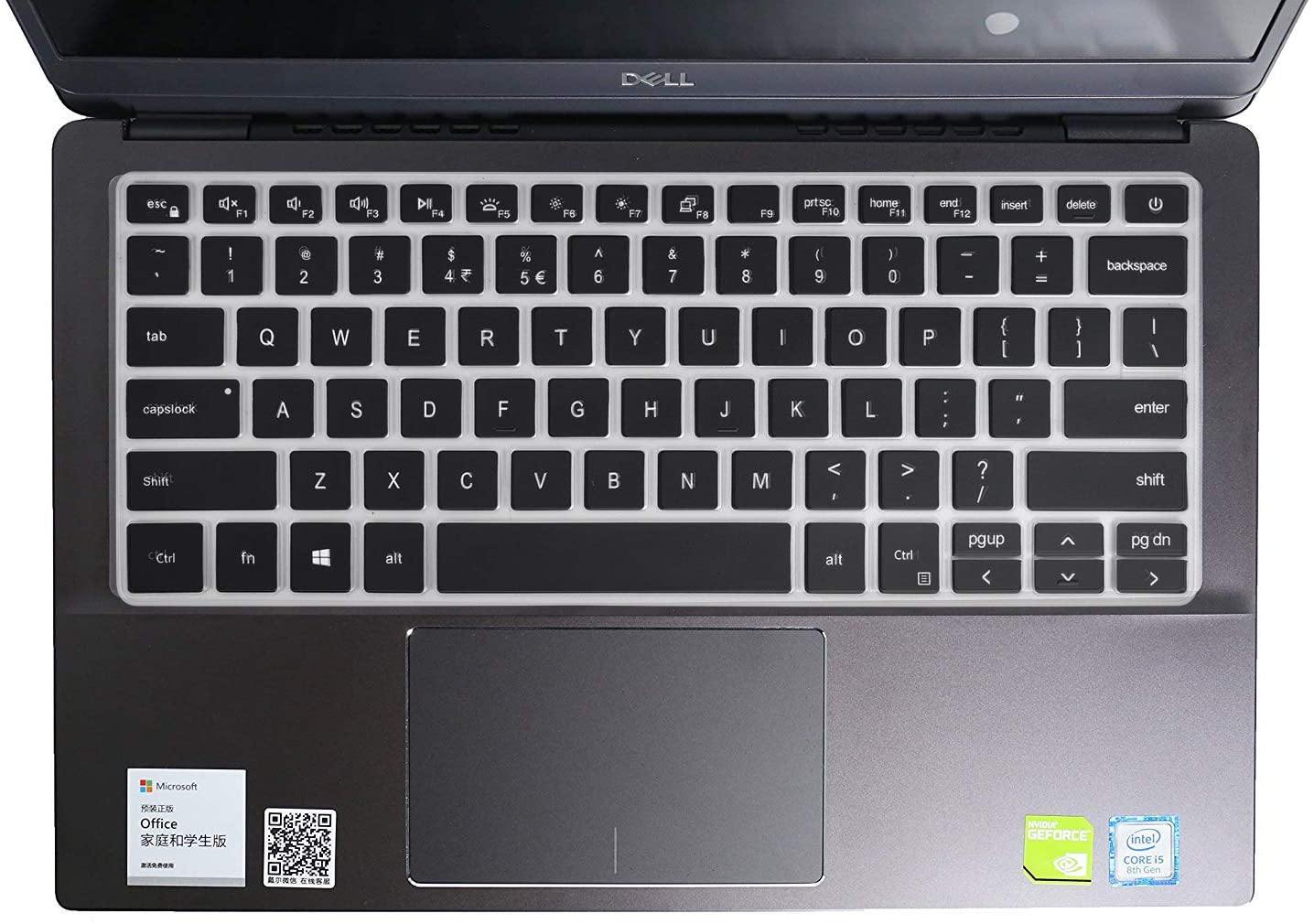 Silicone Keyboard Skin Cover for Dell Inspiron 13 inch 5000 7000 Series 14