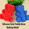 Teddy Bear 3D Bear Mousse Cake Mold Set. Cake Baking Mold - Novelty Silicone Cake Pan for Kids, Nonstick Bakeware (1Pcs)