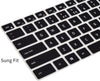 Silicone Keyboard Skin Cover for Dell Inspiron 14 inch 5410 5415 5418 5435 7000 7415  Laptop 2021-2024 (Black)