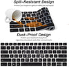 Silicone Keyboard Skin Cover for Dell Inspiron 14 inch 5410 5415 5418 5435 7000 7415  Laptop 2021-2024 (Black)