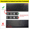 Silicone Keyboard Skin Cover for Lenovo 510 Wireless Keyboard GX30N81775, 4X30M39458, KBRFBU71 All in One Desktop (Clear)