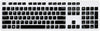 Silicone Keyboard Skin Cover for Dell KM636 Wireless Keyboard & Dell KB216 Wired Keyboard (Black) - iFyx