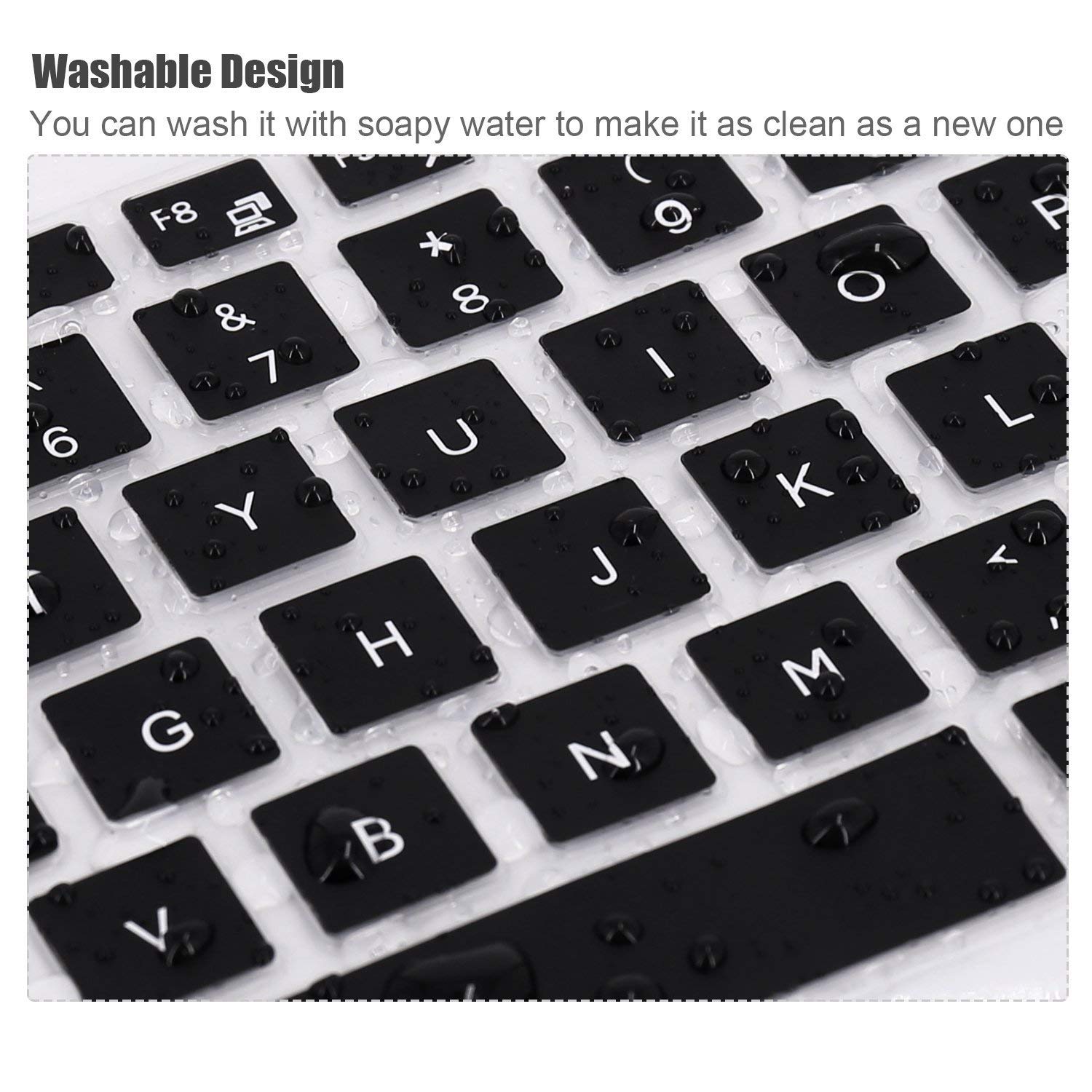 Silicone Keyboard Skin Cover for Dell Inspiron 15.6 inch 5000 7000 Series 15.6