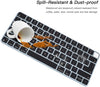 Silicone Keyboard Skin Cover for 24 Inch iMac Magic Keyboard with Touch ID A2449 & A2450 MI Chip 2021 (Black)