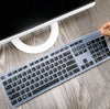 Silicone Keyboard Skin Cover for Dell KM636 Wireless Keyboard & Dell KB216 Wired Keyboard (Black) - iFyx