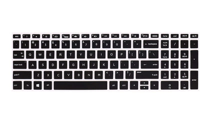 Silicone Keyboard Skin Cover for HP Pavilion 15.6 inch 15z 15t 15-cs Series Laptop (Black)