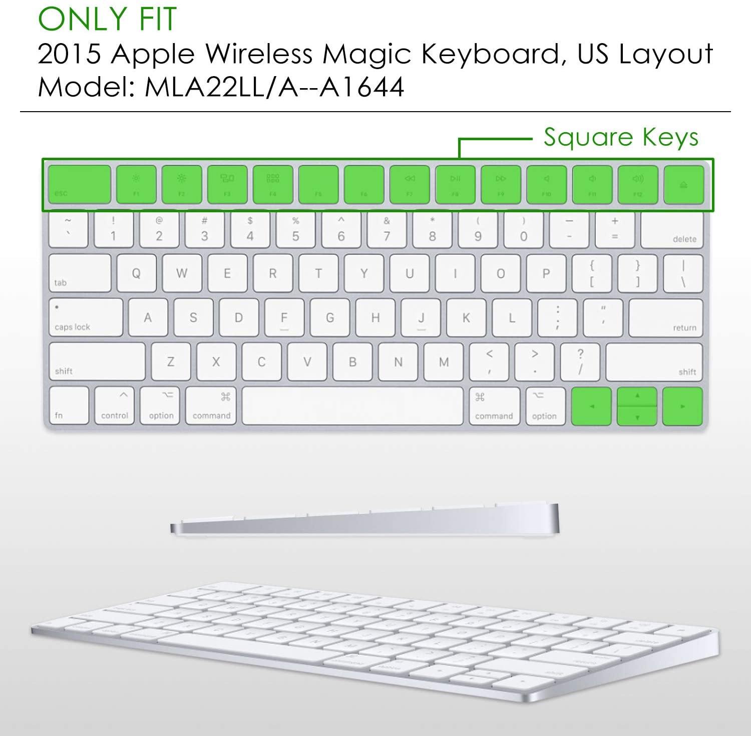 Silicone Keyboard Skin Cover for Apple iMac Magic Keyboard A1644 (MLA22LL/A) US Layout (Black) - iFyx