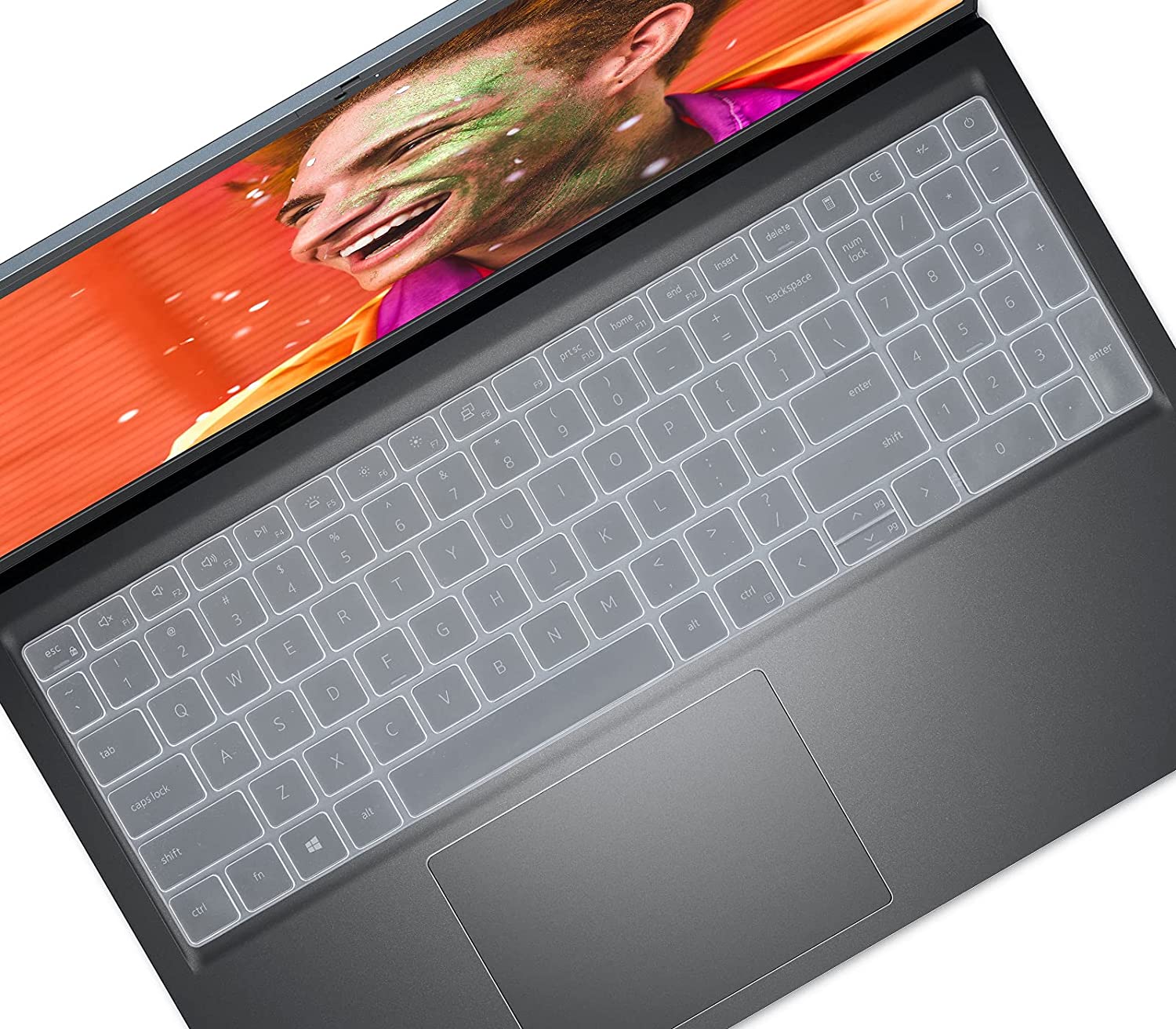 Pellicola Copritastiera In Silicone Sottile Per Dell Inspiron/Vostro/Latitude 15.6'' (Rosa Ombreggiato)