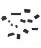 Port Plugs - Dust Plugs for PC Laptops (13 Piece Set) - Protect Computer Ports from Dirt, Dust, and Splashes (Black)