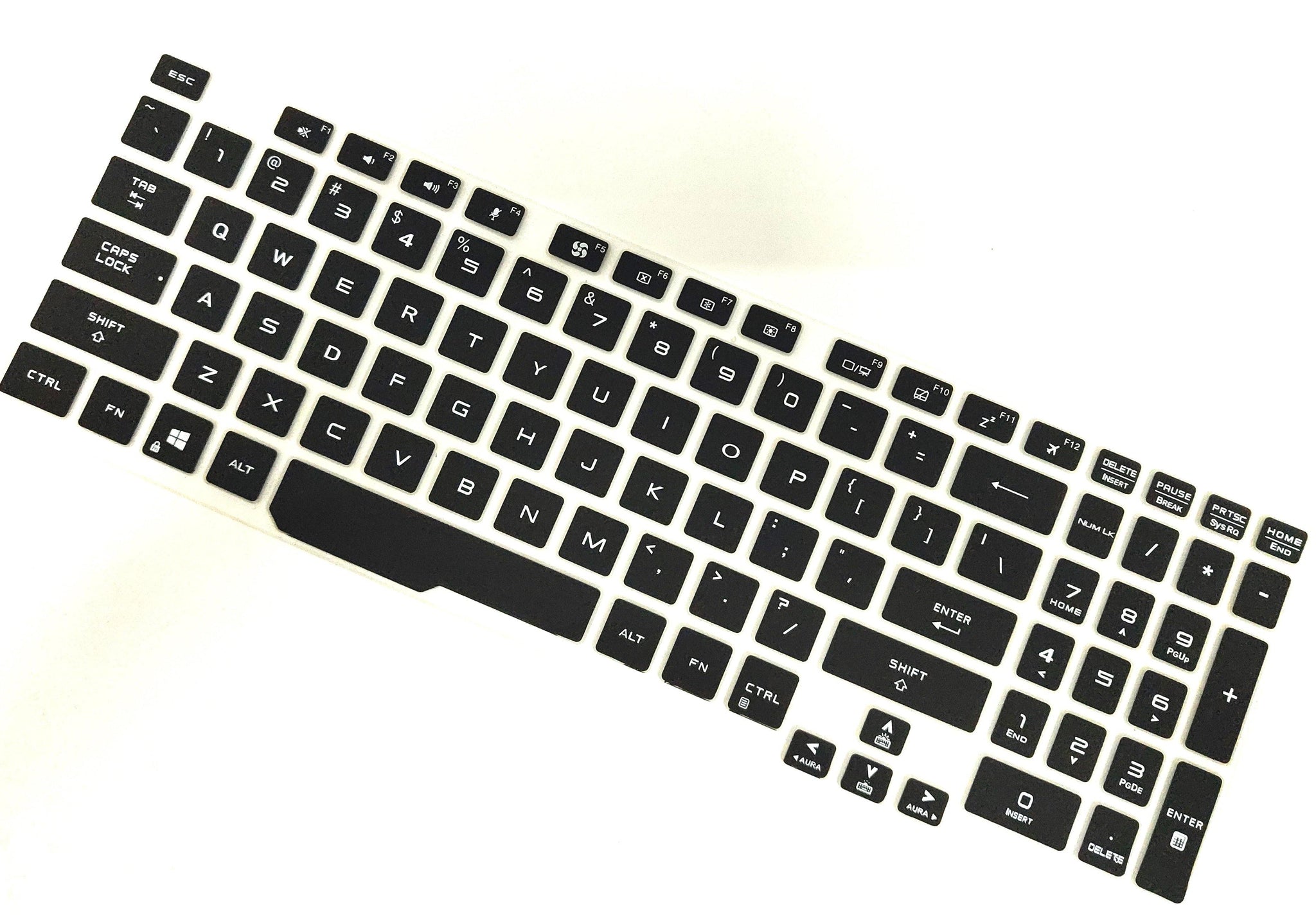 Silicone Keyboard Skin Cover for Asus TUF A15 FA506 A17 706 Laptop 2020 (Black) - iFyx