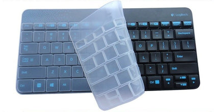 Silicone Keyboard Skin Cover for Logitech K240 MK240 MK245 Nano Keyboard (Transparent)