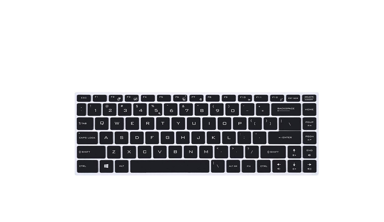 Silicone Keyboard Skin Cover for MSI Creator P65 15 M 15.6 inch Laptop (Black) - iFyx