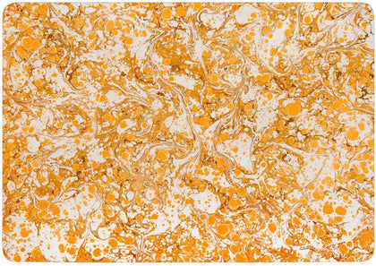Case Cover for Macbook - Orange Marble Texture Design