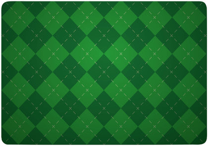 Case Cover for Macbook - Green Plaid and Simple Design