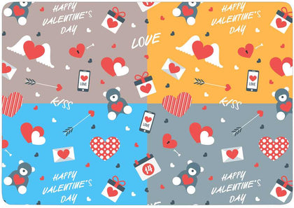 Case Cover for Macbook - Happy Valentine's Day Pattern Design