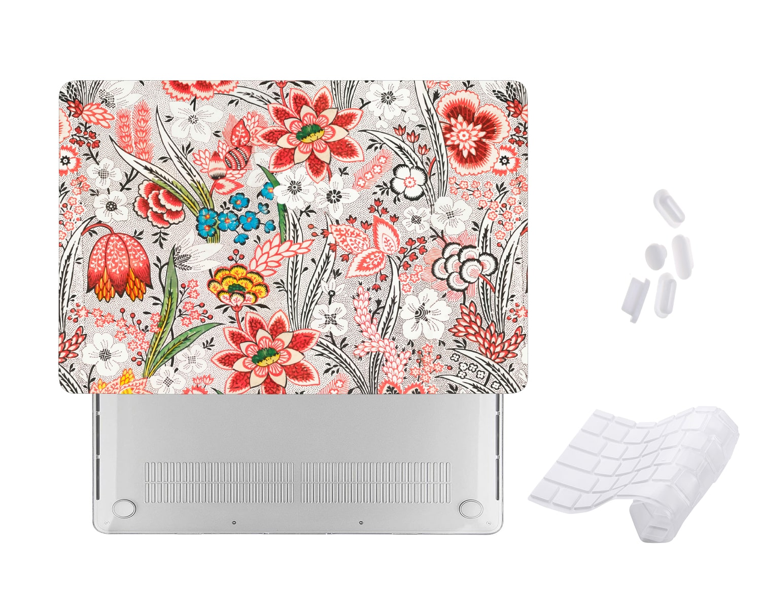 Case Cover for Macbook - Flowers Pattern Design