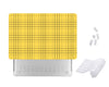 Case Cover for Macbook - Yellow Plaid and Simple Design