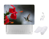 Case Cover for Macbook - Hummingbird and a Flower Design
