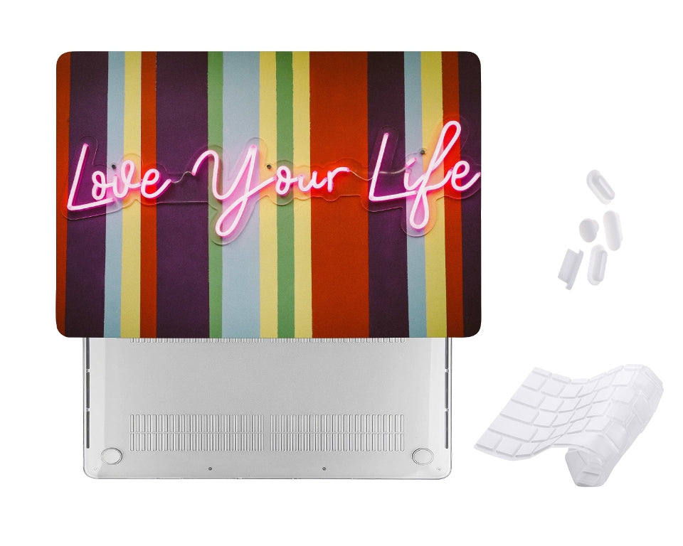 Case Cover for Macbook -  Love Your Life Design